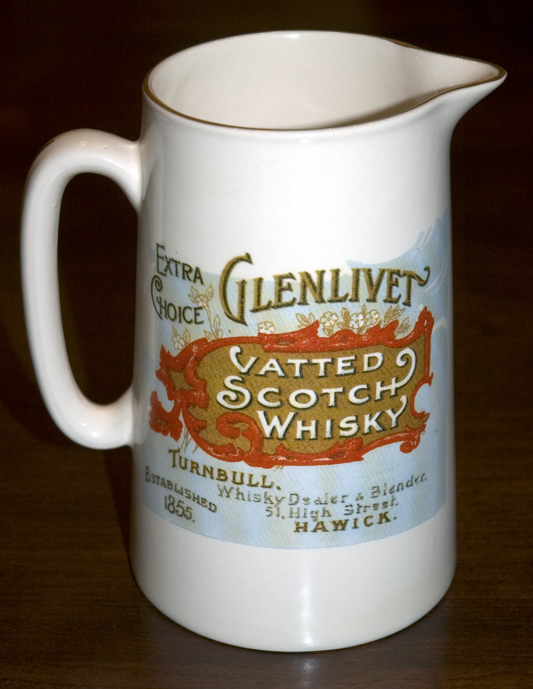 Glenlivet Vatted Scotch Whisky Pitcher